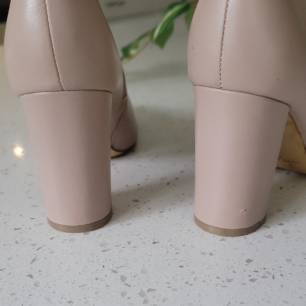 Marc Fisher Pink Heeled Boots with Chunky Block Heel - Picture 5 of 9